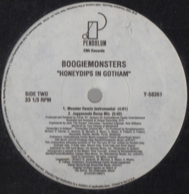 【12inch】Boogiemonsters / Honeydips In Gotham COMPACT DISCO ASIA