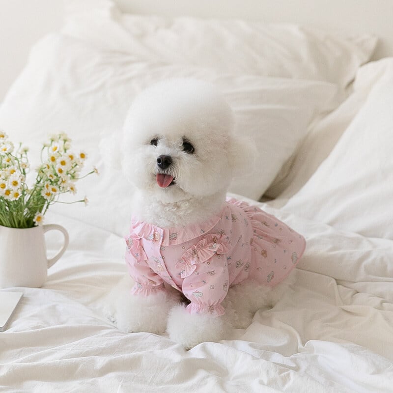 M/即納【Rolling pepe】SWEET DREAM FRILL ONE-PIECE - Pink