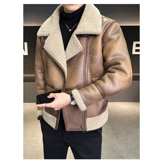 フェイクムートン ライダースジャケット 2color OJ0635