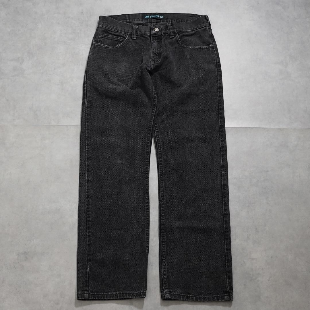 Lee リー W30 ブラックデニム ボトム パンツ 古着 黒 16251