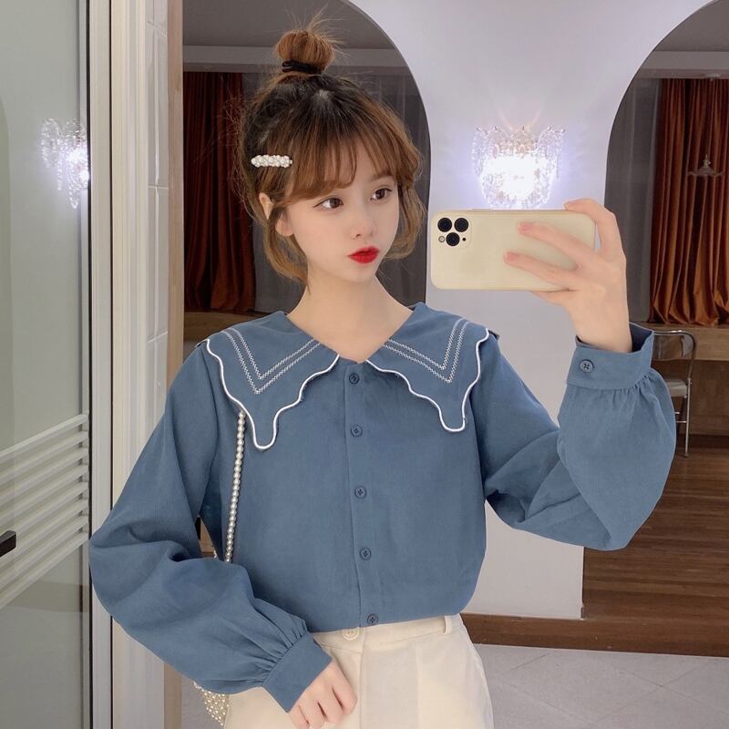 シャツ スプリングルーズカラーレディース 春物 試着室38525965867