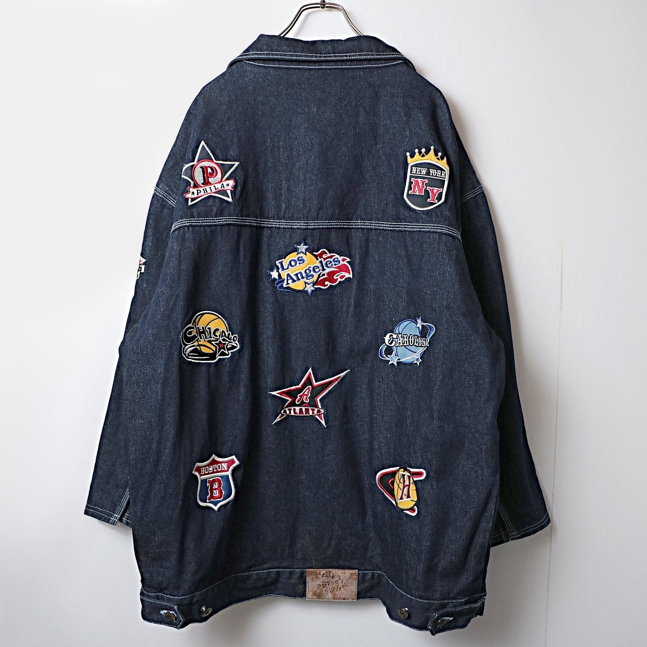 90s platinum nova ワッペン デニム トラッカー ジャケット 古着 used