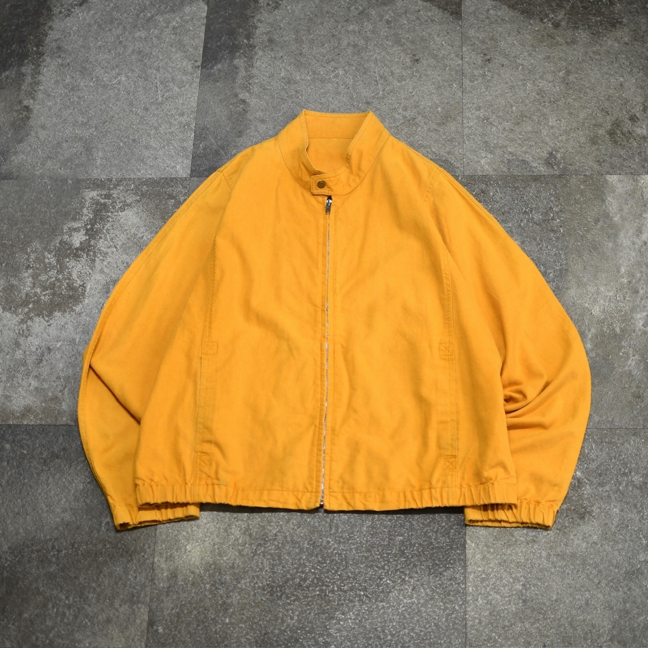 cotton linen stand collar jacket yellow