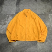 cotton linen stand collar jacket yellow