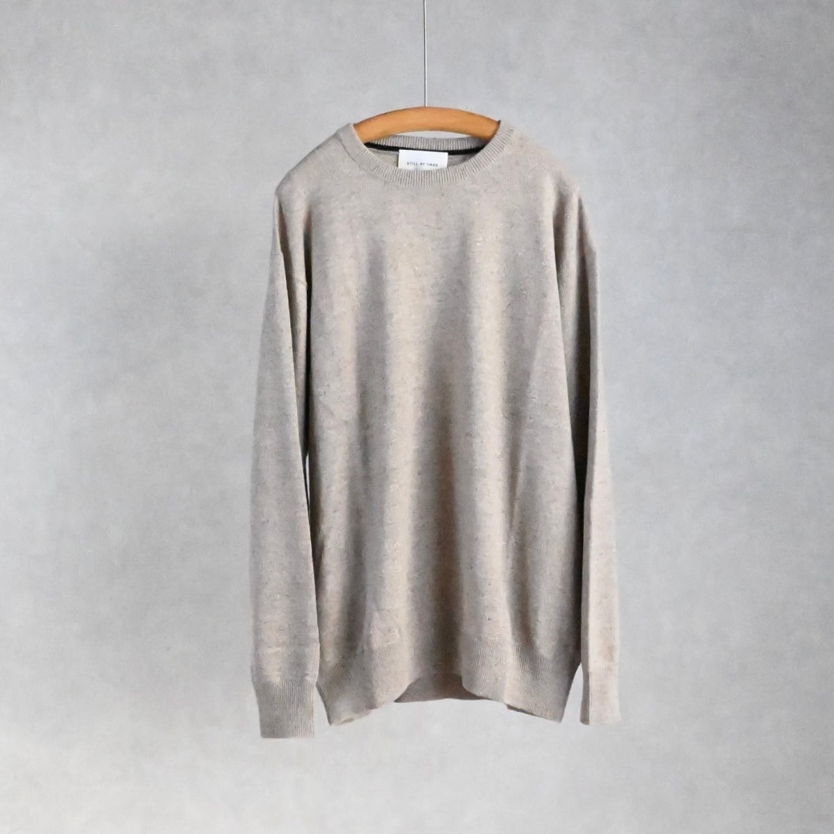 25AW》【STILL BY HAND】12G SILK MIXED PULLOVER スティルバイハンド