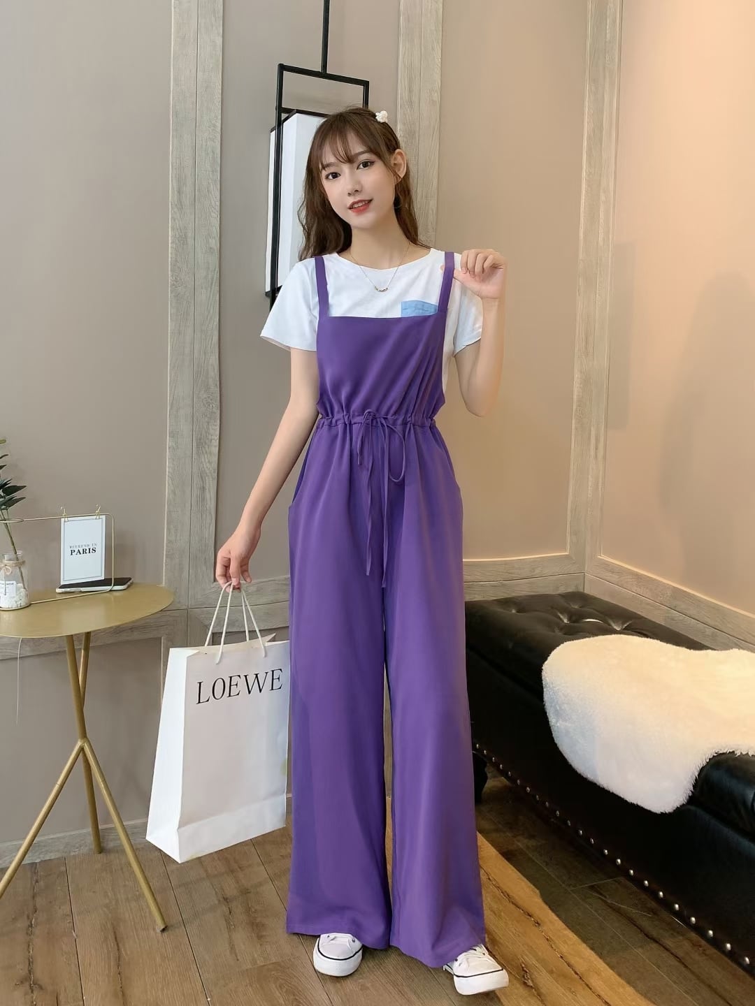 シンプルサロペット　AJ33287-2035