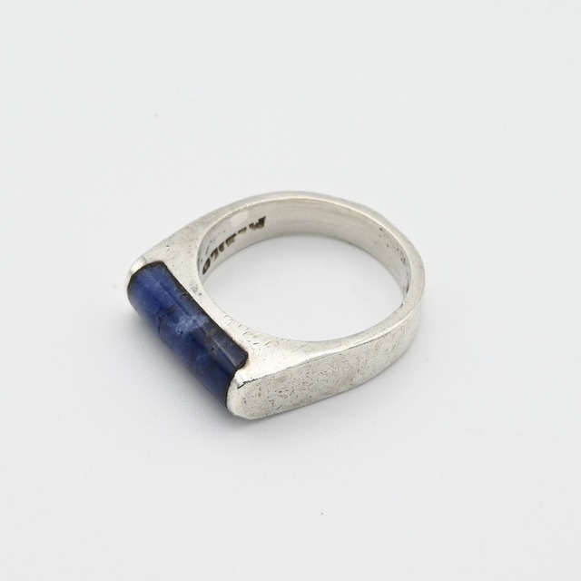Mexican Bar Ring With Sodalite #9.0 / Mexico