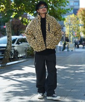 【#Re:room】LEOPARD BOA BLOUSON［REJ116］