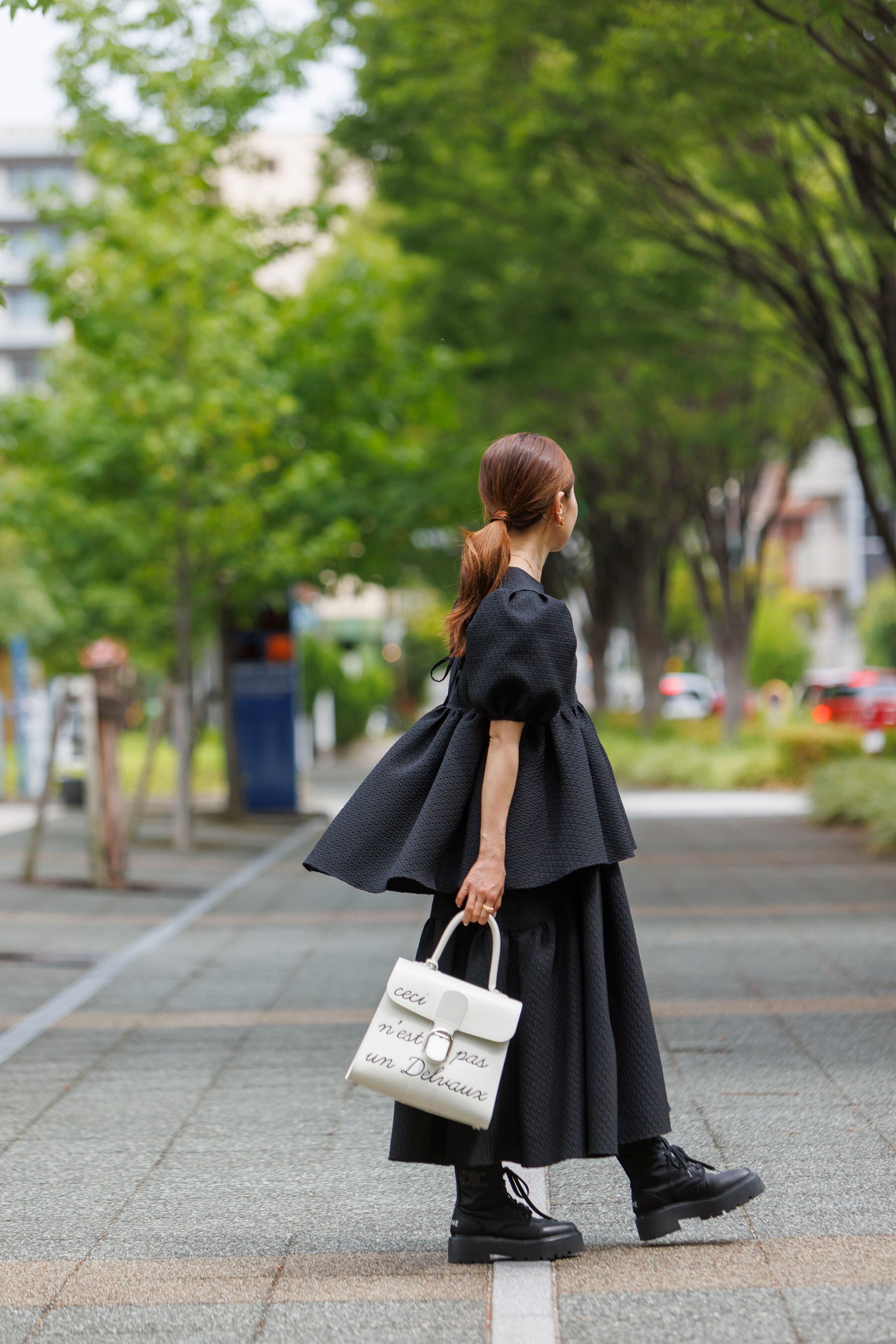 BLACK ファッション Bluelea / ブルレア | Jacquard skirt ジャガード  