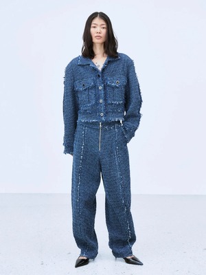 【26AW】THINGS THAT MATTER シングスザットマター / パンツ / PUNCHING DENIM TWEEDY PANTS　0586TM1643P