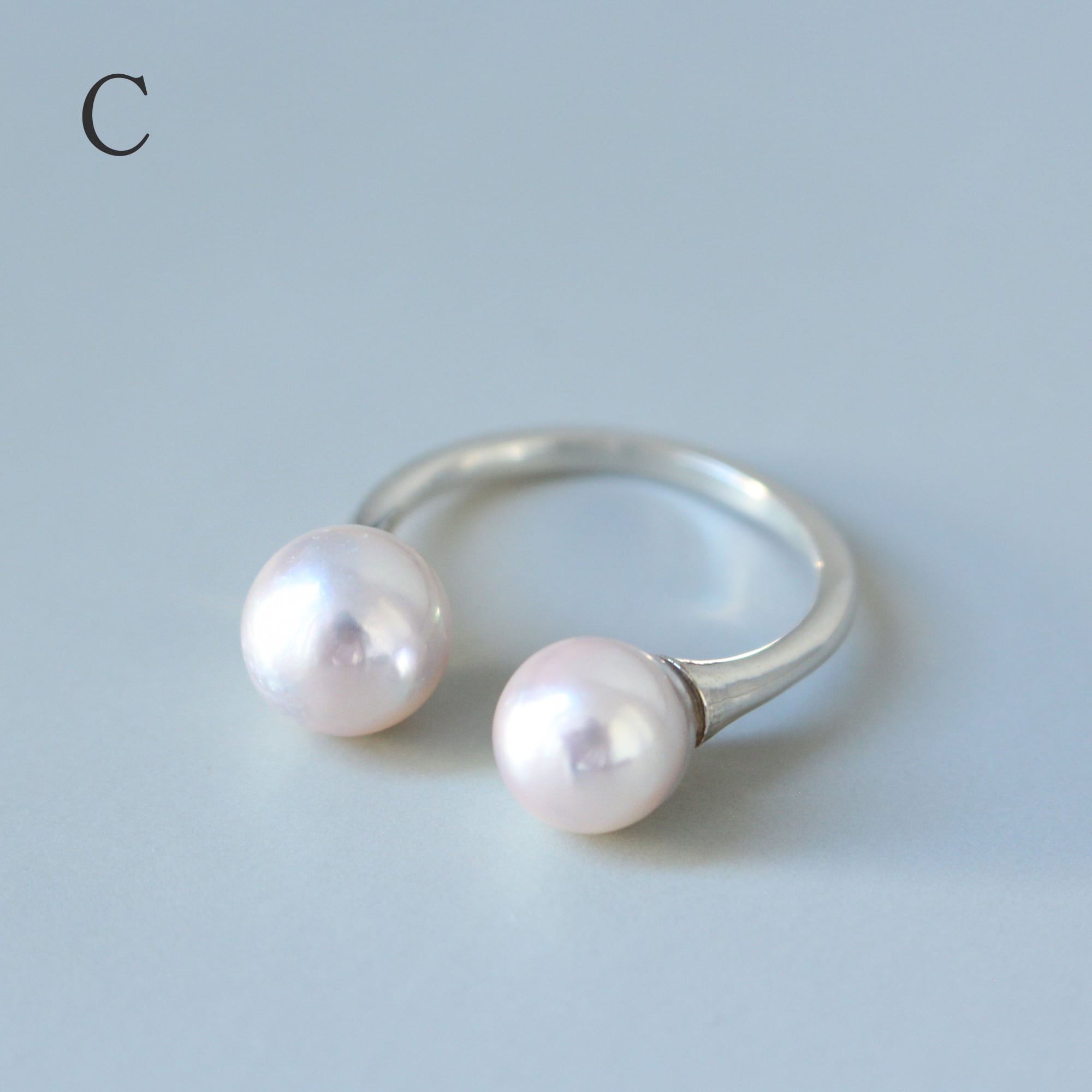 Silver925 あこやパール マルチサイズ バロックパール リング / Pearl