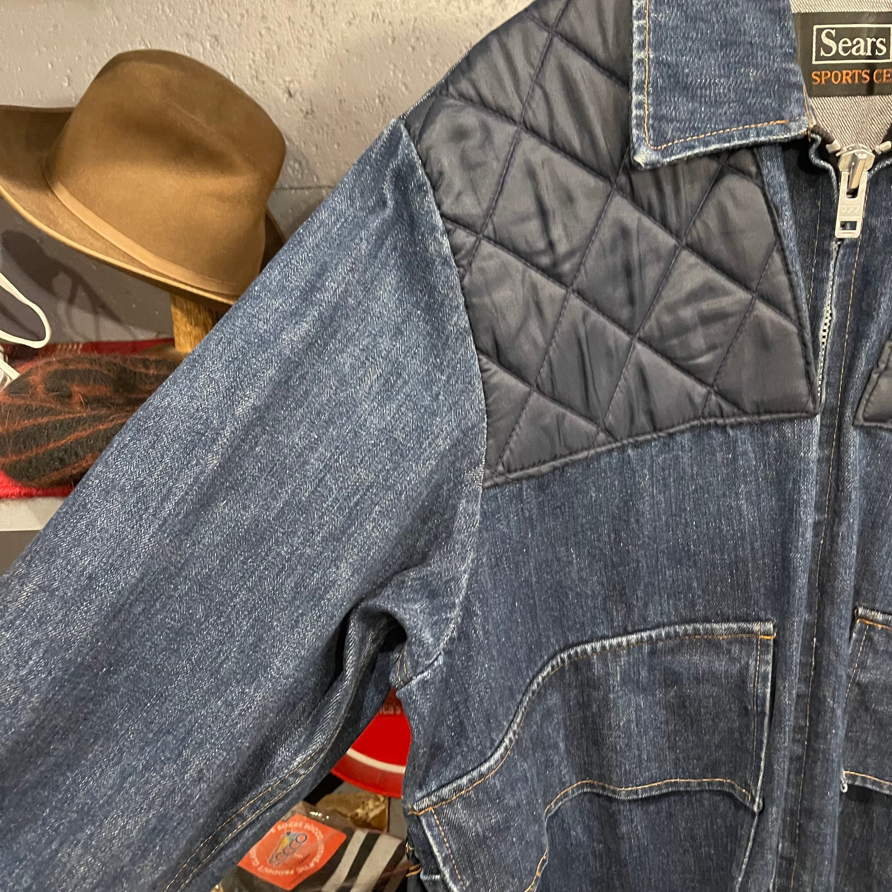 70s Sears SPORTS CENTER Denim Hunting Jackt | VOSTOK