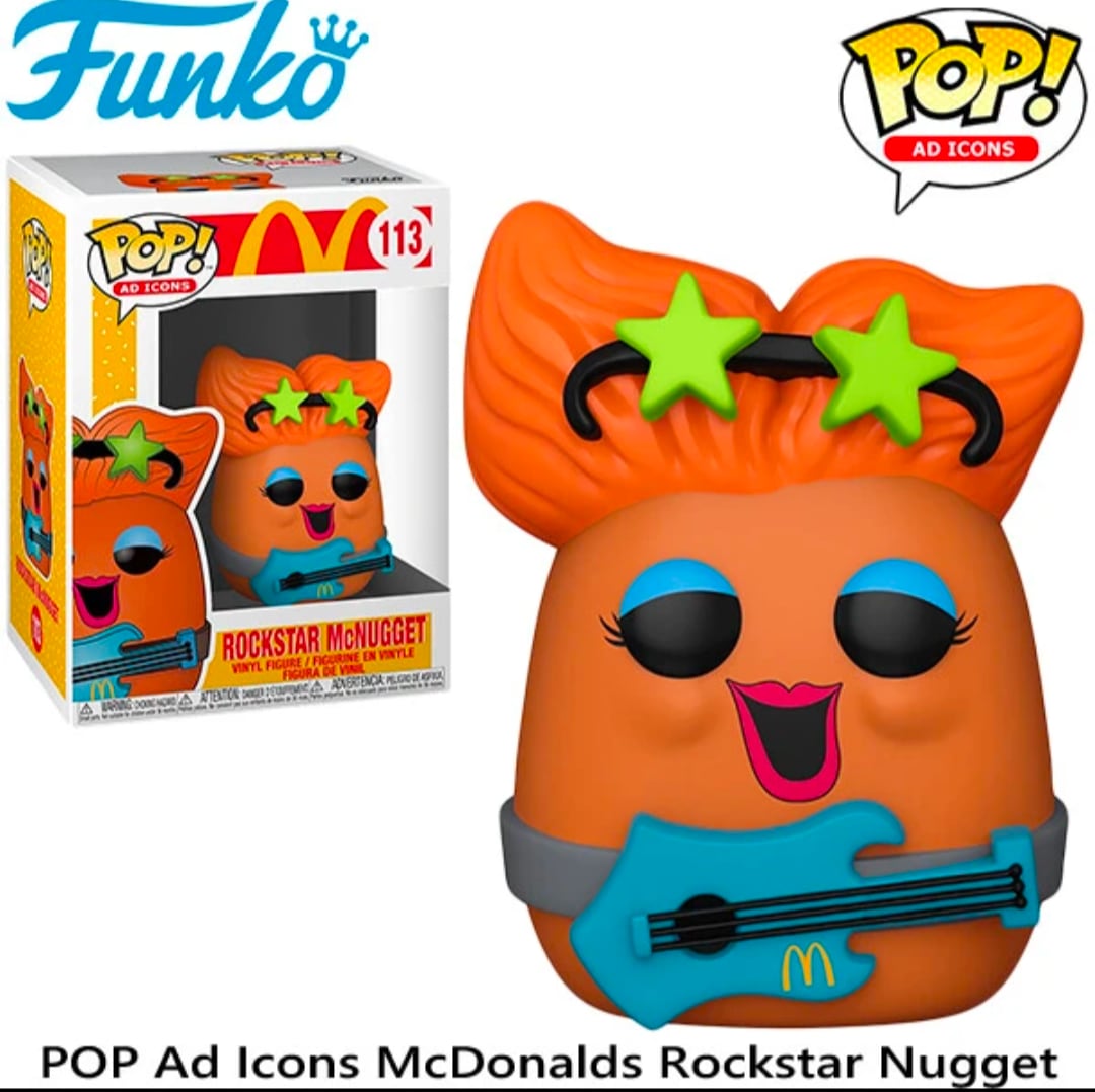 ☆US直輸入☆FUNKO 【 POP! AD ICONS VINYL FIGURE MCDONALDS ROCKSTAR McNUGGET（ マクドナルド ロックスター マックナゲット ）】 ビニールフィギュア〚アメリカン雑貨 アメトイ〛