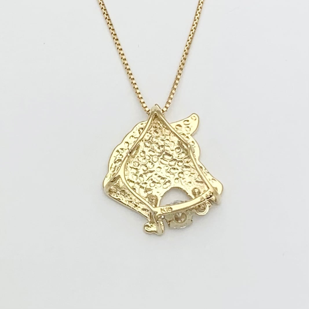 K18ゴールド ダイヤモンドペンダント 0.10カラット K18 0.10ct ダイヤモンドネックレス | ジュエリーシャレード