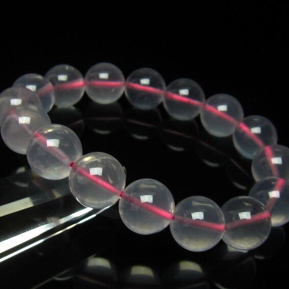 ミルキークォーツ ピンク ブレスレット 12mm [M便 1/10] 111-4986