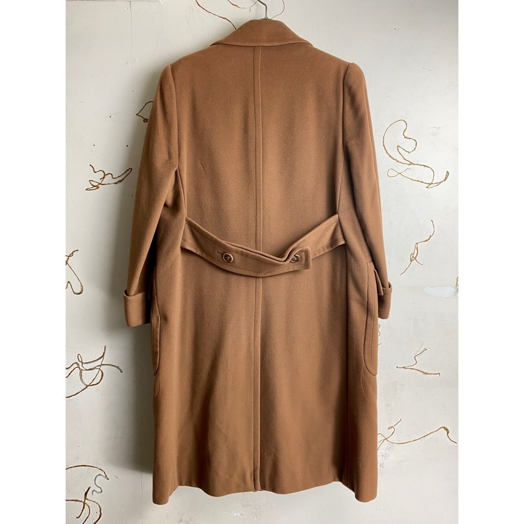 vintage HERMES camel color cashmere coat | NOIR ONLINE