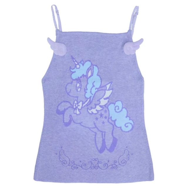 [Hashtag DDD] Dream Core Purple Unicorn Wings Tank Top