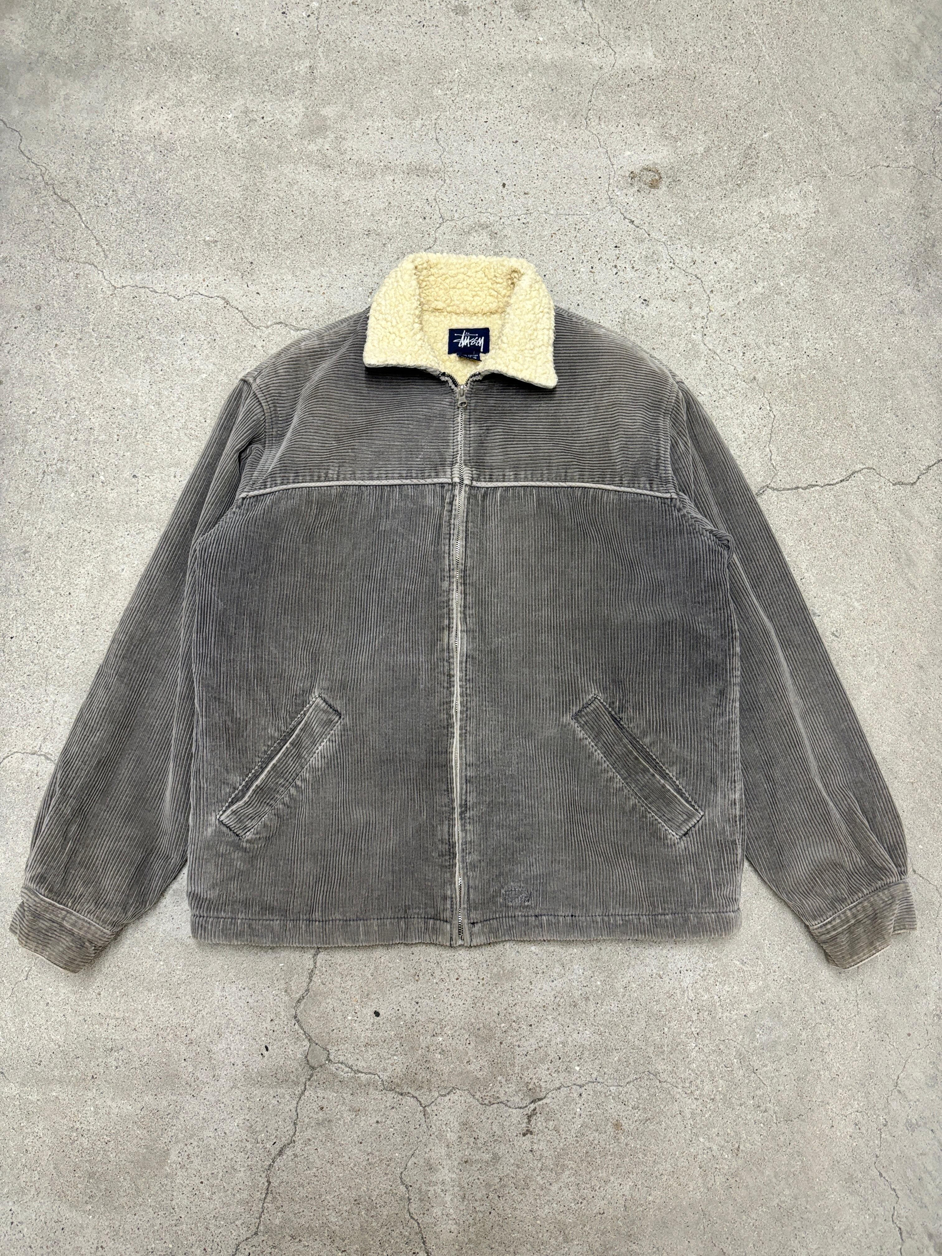 私*庫様 90s OLD STUSSY ステューシー スエード ボアジャケット 23478ac25f6555a8ea07010470cc1f