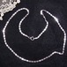 シルバー925製  フラットチェーンネックレス　アクセサリーのセール通販  11964S
