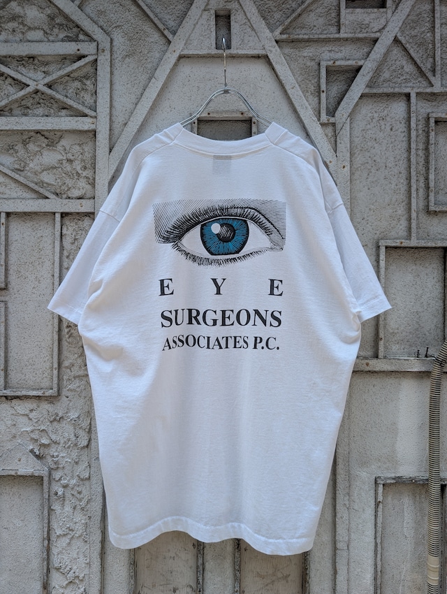 "EYE" print tee / made in USA
