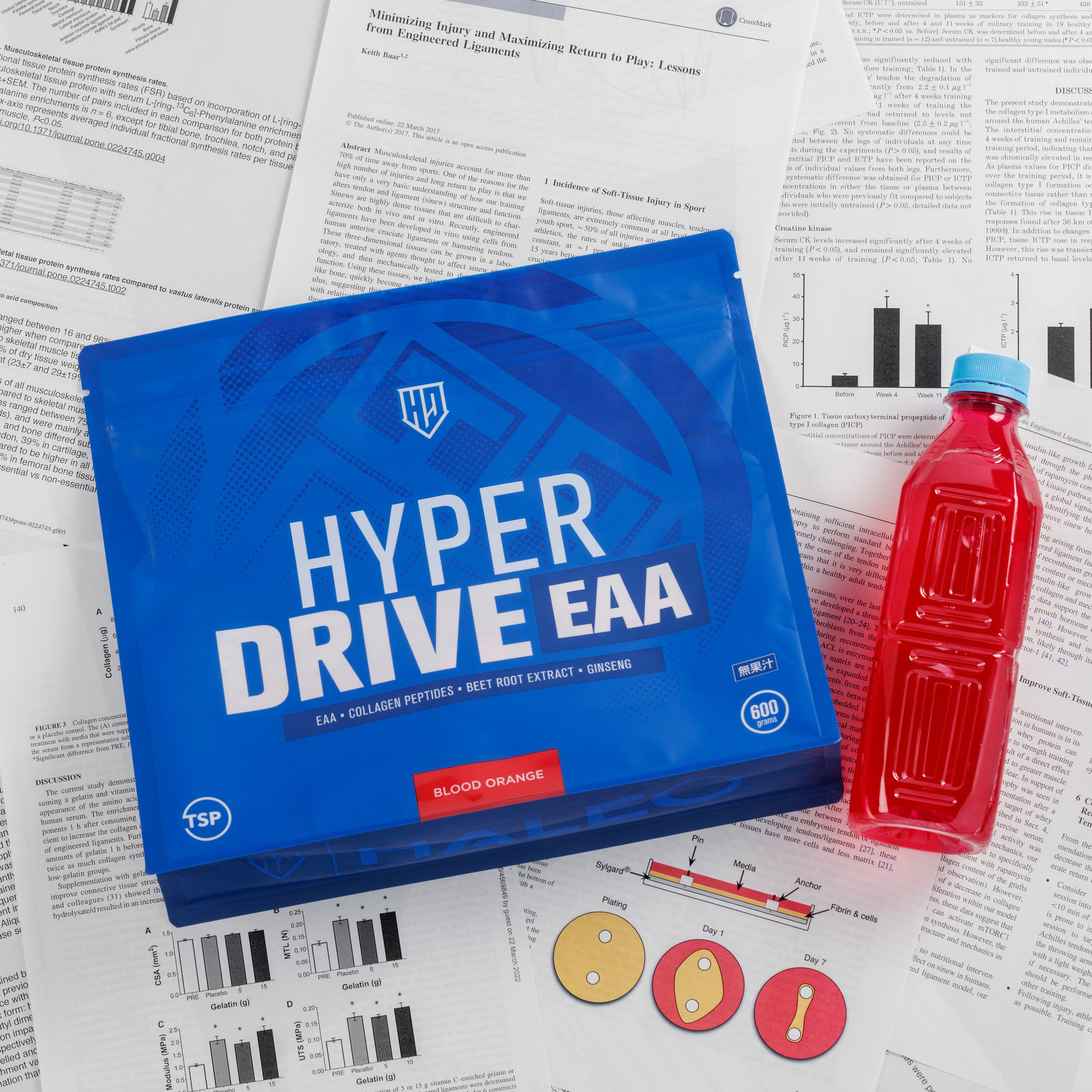 HALEO【ハレオ】ハイパードライブEAA（ブラッドオレンジ）600g