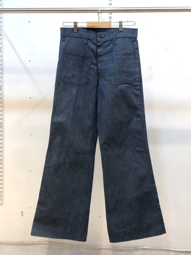 70's～ Levi's Baggy flared denim sailor pants "Dead stock"