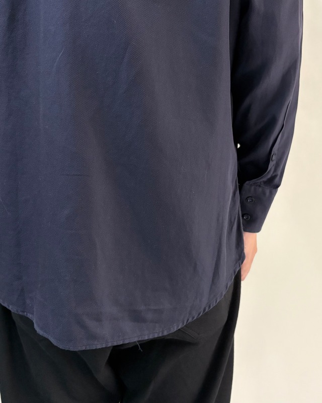 【GUCCI】navy cotton twill shirt