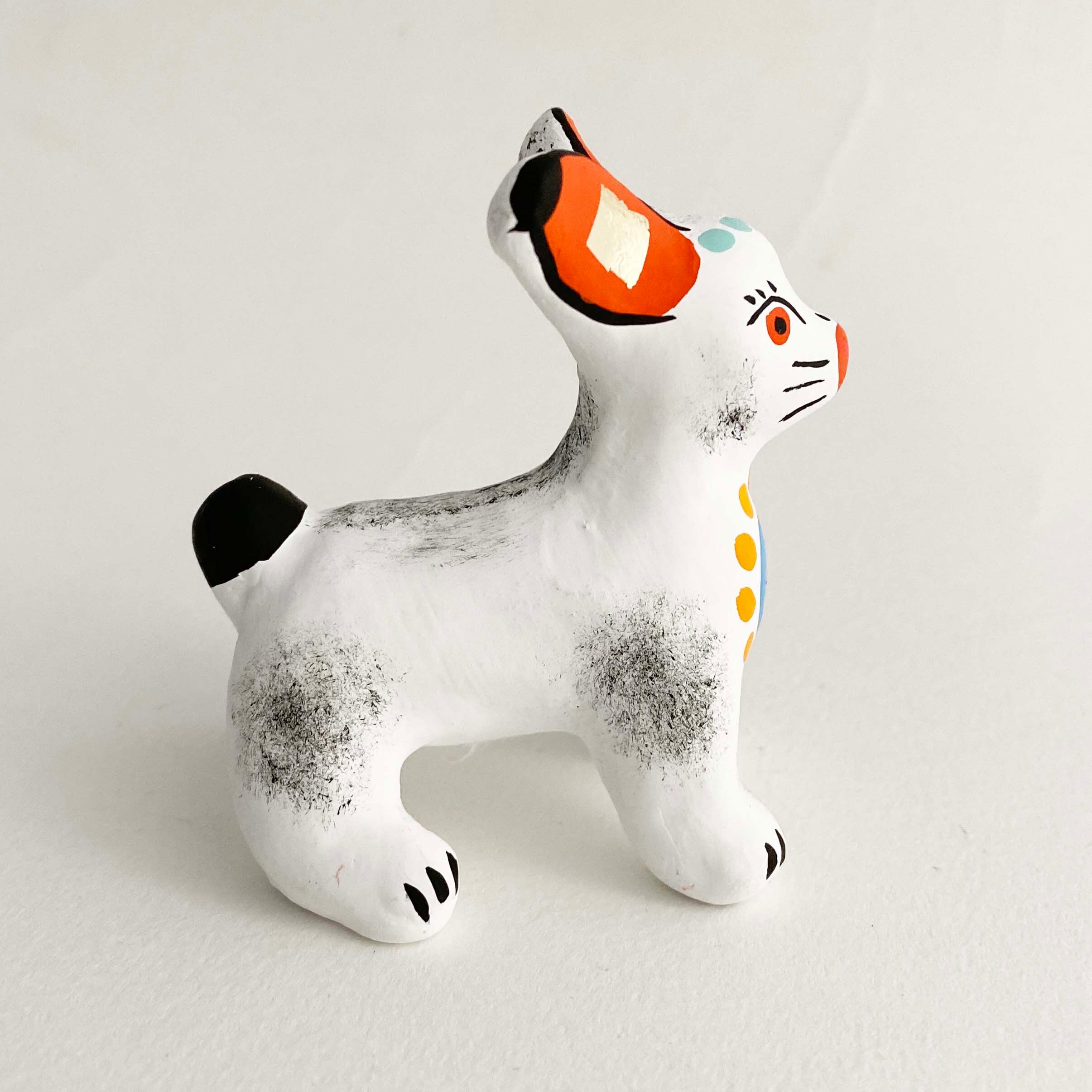 ディムコヴォ土人形 うさぎ / おすわり