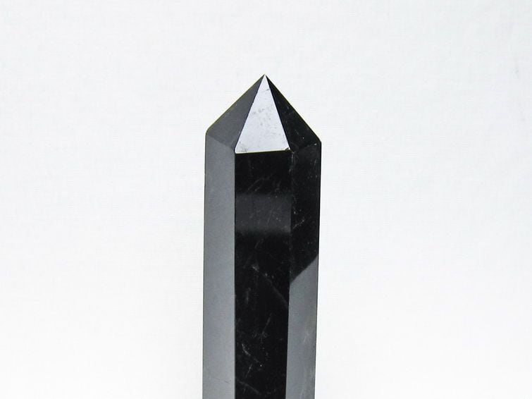 黒水晶 六角柱 モリオン ポイント 置物 一点物 142-11259 | 天然石