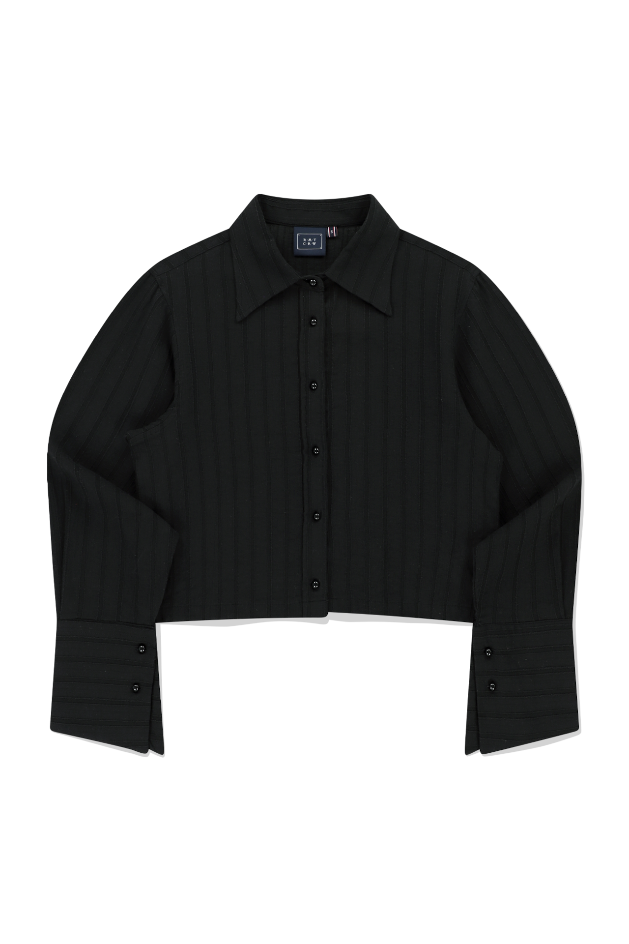 WINGED CUFFS SHIRT_BLACK