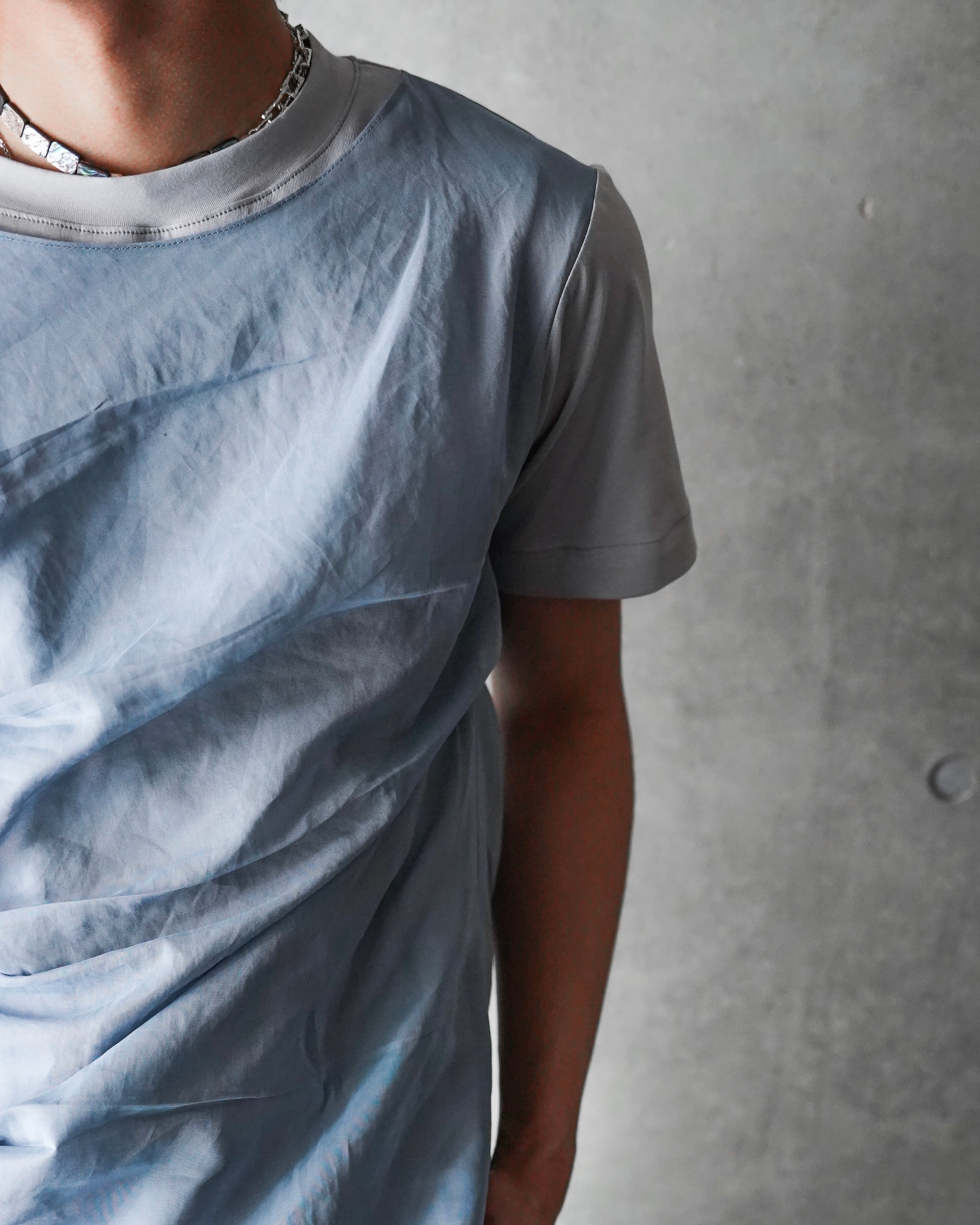 SHOOP SS26 LAYERED DRAPE T-SHIRT | hypeofficial