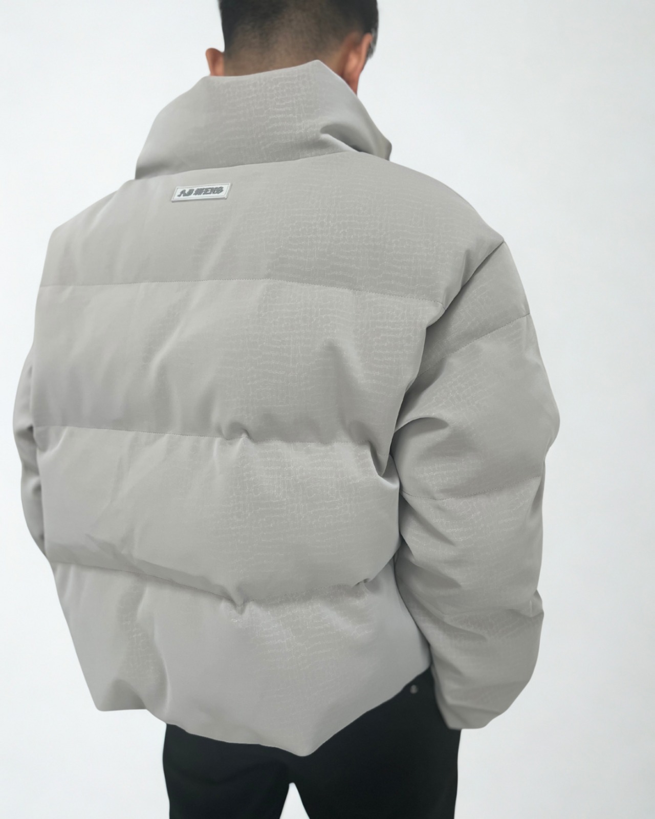 【最短翌日発送】身長高見え設計｜クロコレザーダウン(OU00005)