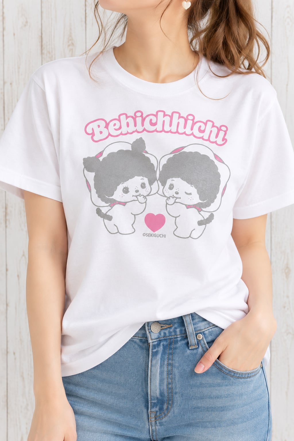 ベビチッチ Tシャツ ウィンク ホワイト
