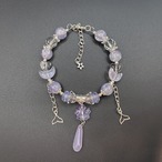 ラベンダーカラーの上品ブレスレット(No.02)