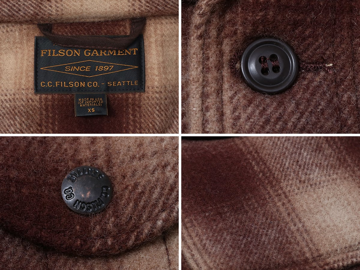 FILSON フィルソン BROWN×TAN OMBRE マッキーノクルーザー ジャケット