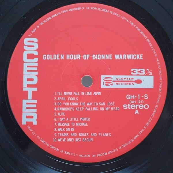 Dionne Warwick / Golden Hour Of Dionne Warwicke [GH-1-S] - 画像4