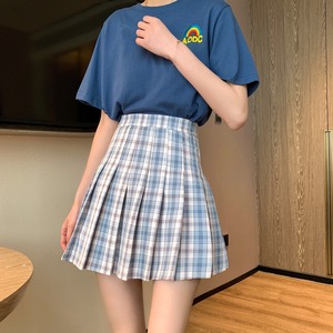 【MumuIns 】 チェック柄スカート A0016