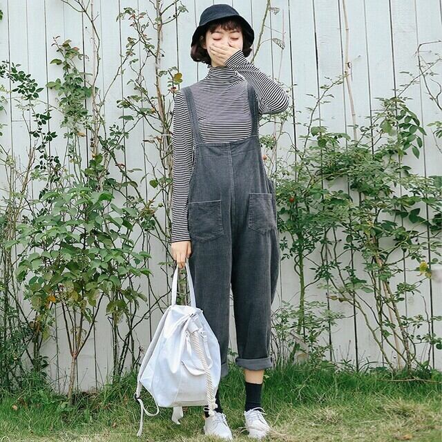 グレー コーデュロイ オーバーオール グレー コーデュロイ オーバーオール
