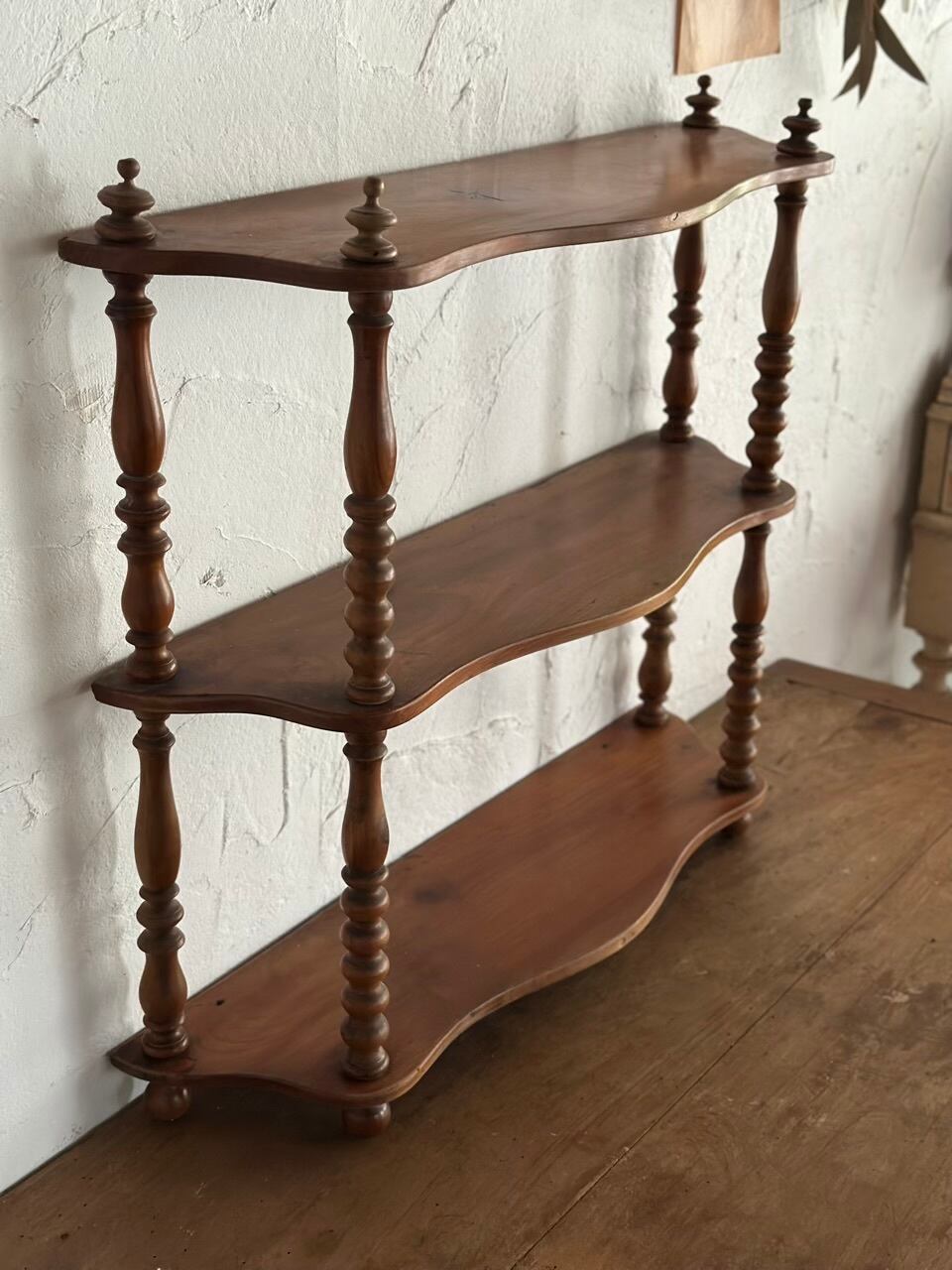 木製三段オープンシェルフ 卓上棚 | Brocante de La Cocotte