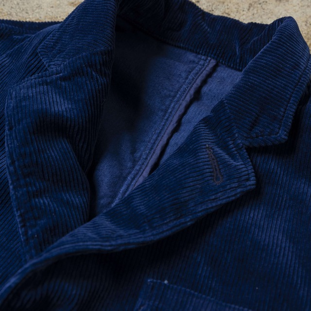 【2026/9】美しすぎる艶のあるインディゴ『コーデュロイセットアップ』（ジャケット）~SMARTシリーズ