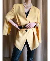 yellow color over size remake jacket-3302-3