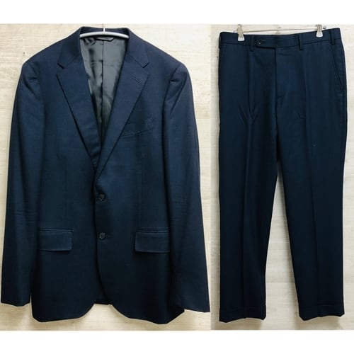 simplicite plus CANONICO　シンプリシテェプラス　カノニコ　セットアップ　ジャケット　パンツ　48 ネイビー 【中目黒b１】 |  ブランド古着Brooch powered by BASE