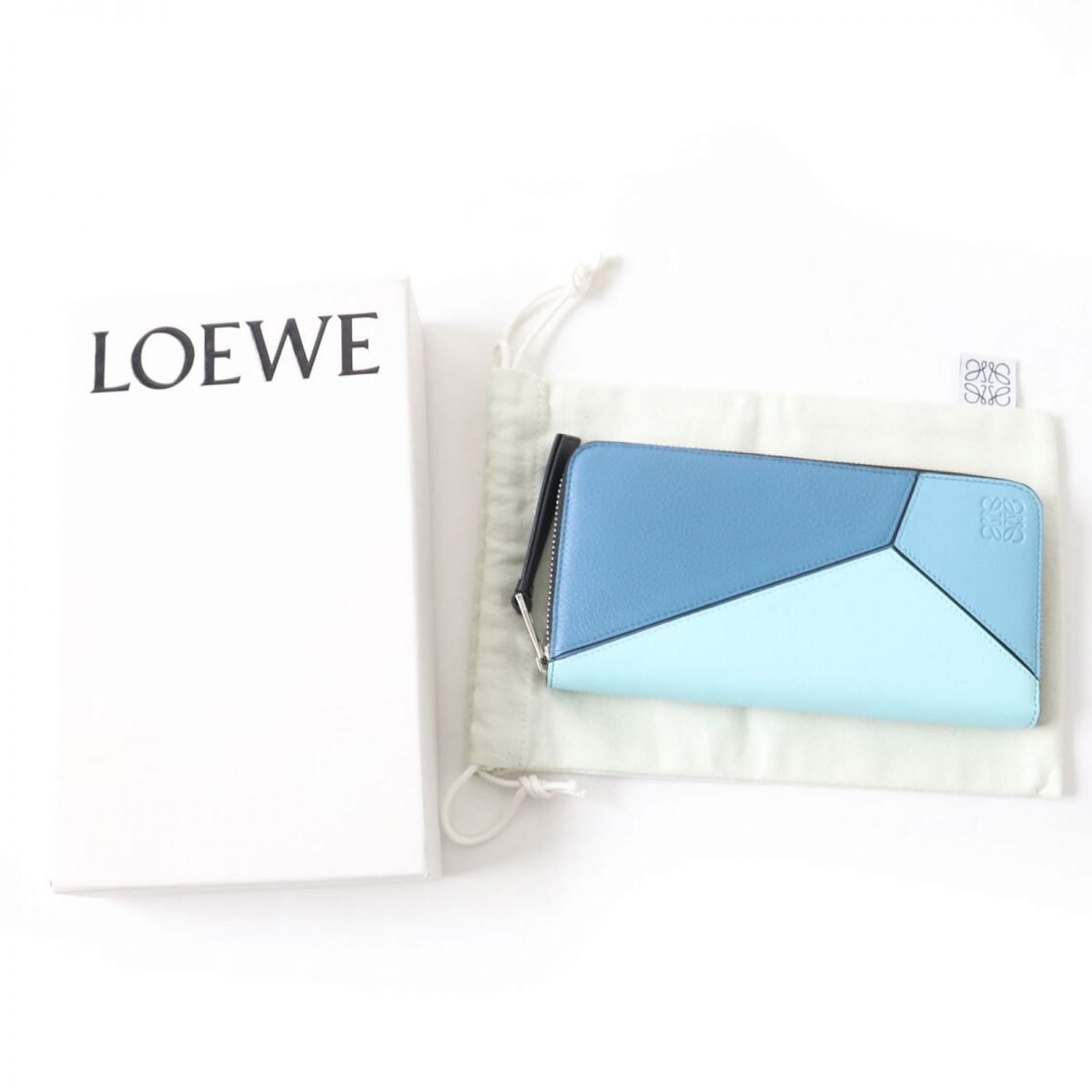 極美品☆LOEWE ロエベ パズル アナグラム刻印 ラウンドZIP レザー  