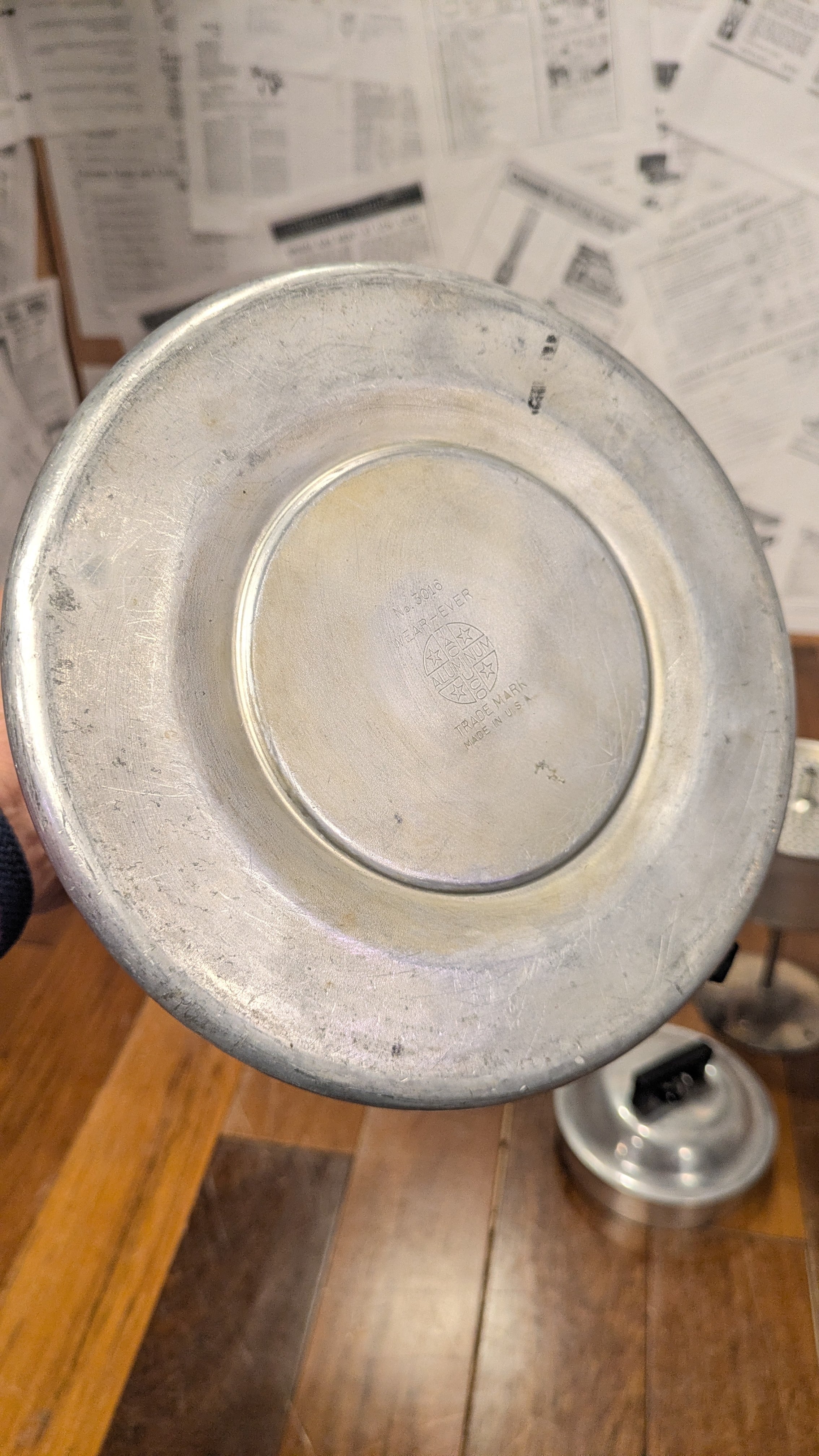 Vintage WEAREVER No3016 Aluminium Percolator Kettle madeinUSA