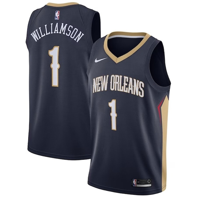 【正規品／再入荷なし】NIKE NBA スウィングマン ジャージ ユースサイズ ザイオン ウイリアムソン アイコン ZION WILLIAMSON ICON SWINGMAN PZ2B7BZ2P-PELZW