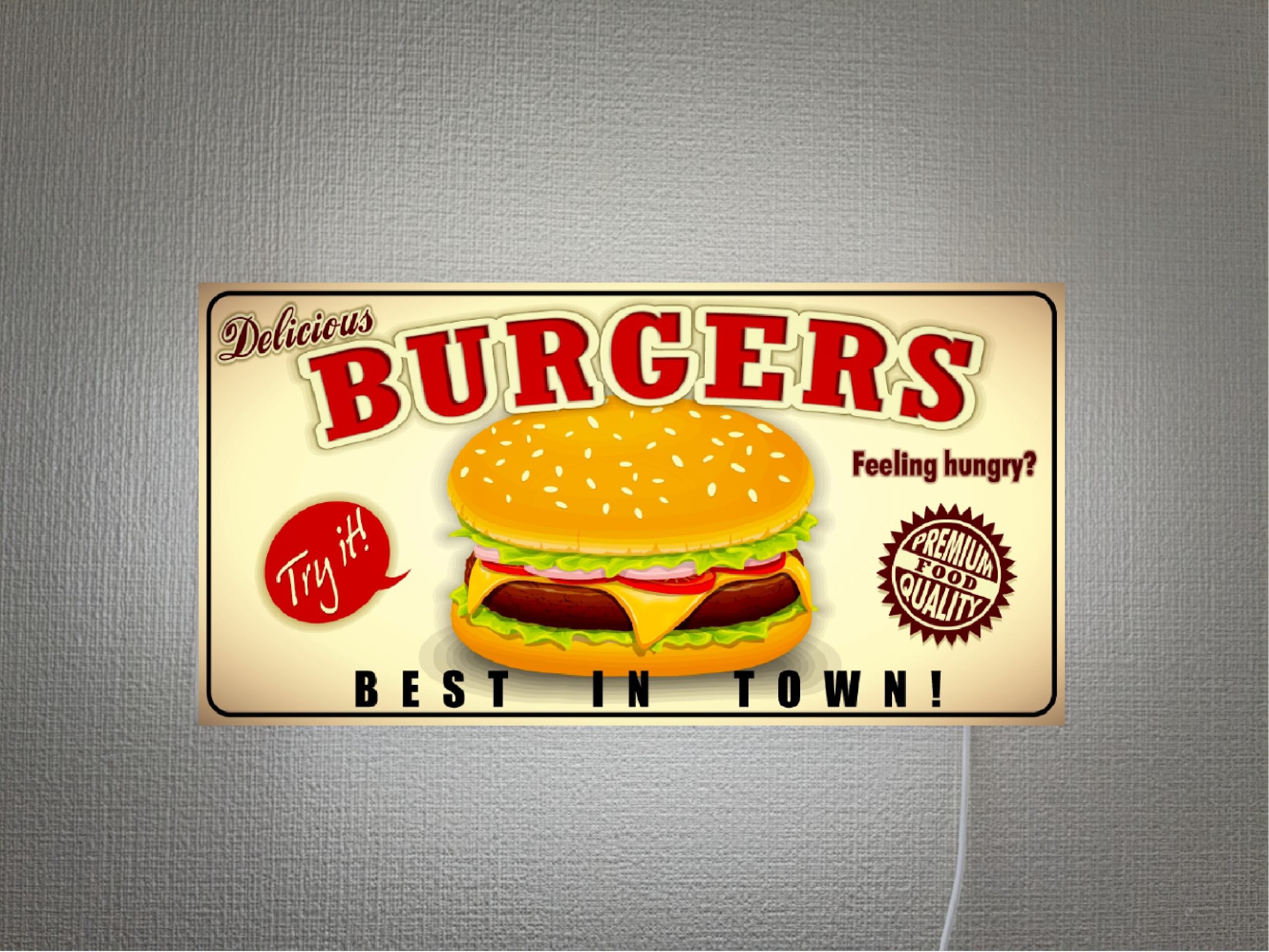 Lサイズ】ホットドック サンドイッチ 看板 置物 アメリカン雑貨 ライト