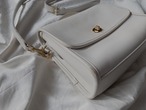 AMERICA 1990’s OLD COACH “White leather” 2way bag