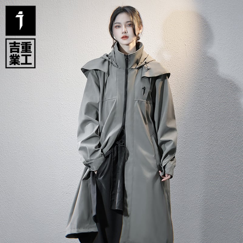 JIYEIND 24AW ダブルジップロング ウインドブレーカー 吉業重工 JIYEIND ダブルジッパーロングウインドブレーカー | テックウェア専門