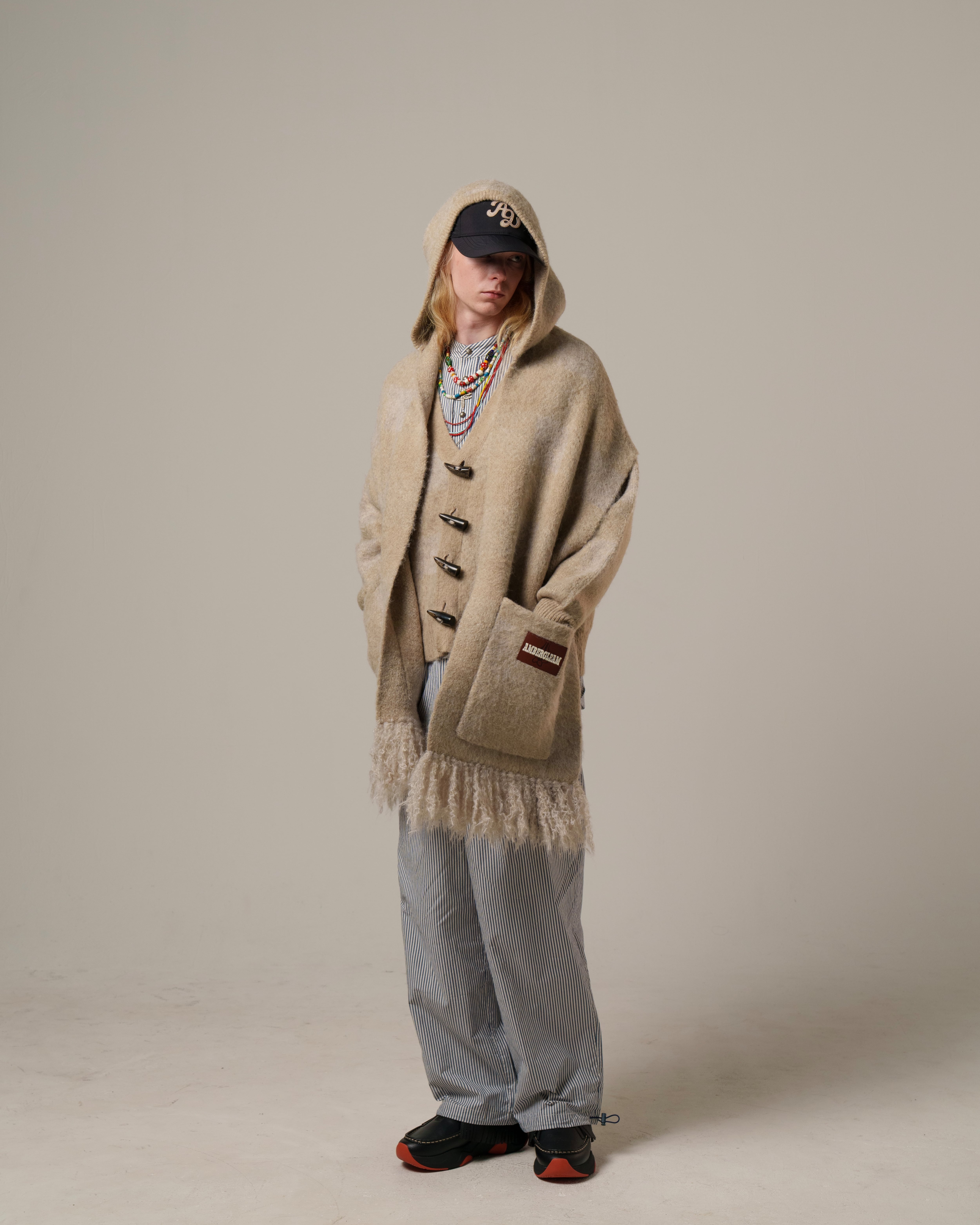 Moist Touch Knit Cardigan / Natural | AMBERGLEAM