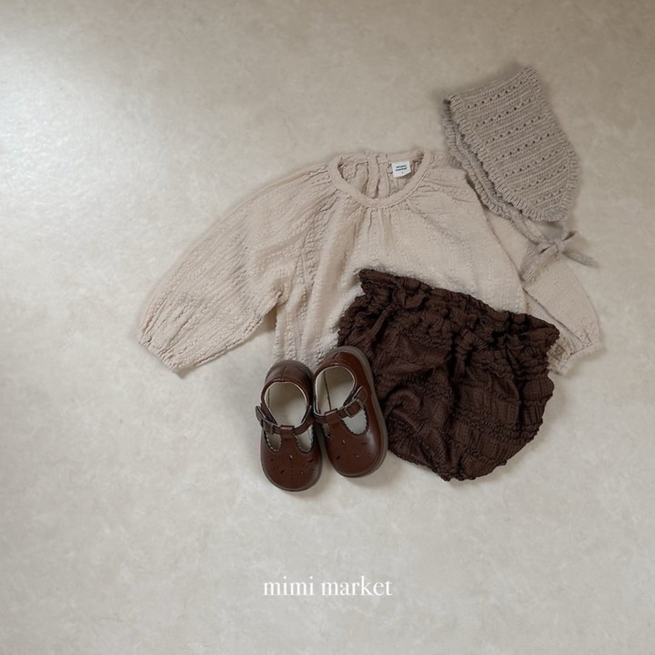 韓国子供服 / mimimarket / 26Autumn / シャーリングブルマ / 秋服 *S~L *